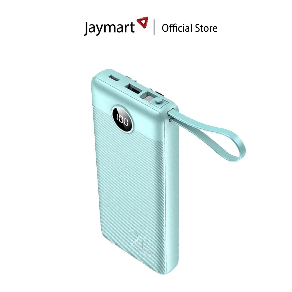 ALPHA Power Bank 20000 mAh USB-A+Lightning+Micro USB+Type-C Built in 4 E20 (รับประกันศูนย์ 1 ปี) By 