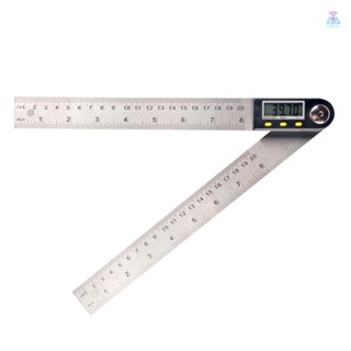 [T&amp;L] ไม้บรรทัดดิจิทัล หน้าจอ LCD อเนกประสงค์ 360° เครื่องมือวัดโปรแทรกเตอร์ Goniometer อิเล็กทรอนิกส์ สเตนเลส พร้อมฟังก์ชั่น Hold and Zeroing