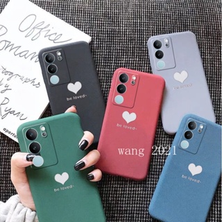 พร้อมส่ง เคสโทรศัพท์มือถือนิ่ม เนื้อแมตต์ ป้องกันเลนส์ ลายหัวใจ สําหรับ VIVO V29 5G VIVO V29e V29 Pro 5G 2023 VIVOV29 5G