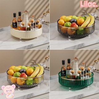 Lilac ถาดวางเครื่องเทศ ผลไม้ หมุนได้ 360 องศา อเนกประสงค์ ไม่ลื่นไถล ความจุขนาดใหญ่ สําหรับห้องครัว