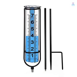 [T&amp;L] เครื่องวัดปริมาณน้ําฝน พร้อมกรอบโลหะ 7 นิ้ว สําหรับตกแต่งสวน สนามหญ้า