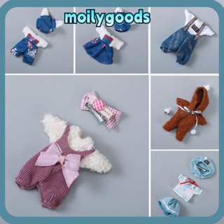 Moilyhd ชุดเสื้อโค้ท ขนเฟอร์ 1/12Bjd Molly 10 สไตล์ สําหรับตุ๊กตาสัตว์