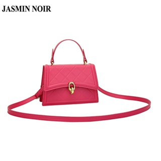 Jasmin NOIR กระเป๋าถือ กระเป๋าสะพายไหล่ หนัง PU ลายสก๊อต สําหรับสตรี 2023