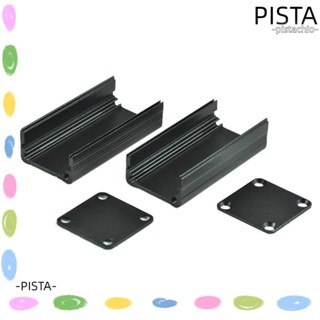 Pista กล่องอัดรีด อลูมิเนียม สีดํา กล่องอลูมิเนียมอัดรีด ลูกบาศก์ที่ทนทาน โครงการอิเล็กทรอนิกส์ ที่ปิด ช่างไฟฟ้า