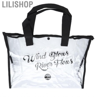 Lilishop PVC Beach Bag Portable  Transparent Wash Cosmetic for Swimming Travel