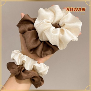 Rowans ยางรัดผมหางม้า ขนาดเล็ก สีเบจ สไตล์เกาหลี 5 ชิ้น