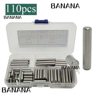 Banana1 หมุดเดือย สเตนเลส 304 ทรงกระบอก 7 ประเภท โลหะ M5 110 ชิ้น