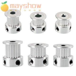 Mayshow GT2 รอกไทม์มิ่ง แกน 5 6.35 8 มม. 2GT สายพานกว้าง 6 มม. 16 20 36 40 60 ซี่ ทนทาน สําหรับเครื่องพิมพ์