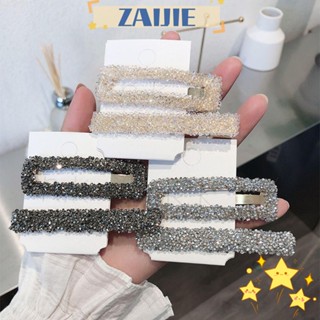 Zaijie24 2 ชิ้น / เซต คริสตัล กิ๊บติดผม หัวเงา เครื่องประดับ ที่คาดผม ปิ่นปักผม