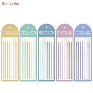 [Smileofen] สติกเกอร์ไฮไลท์ แบบใส ลายธง สีมาการอง บางมาก สําหรับติดตกแต่งสํานักงาน โรงเรียน