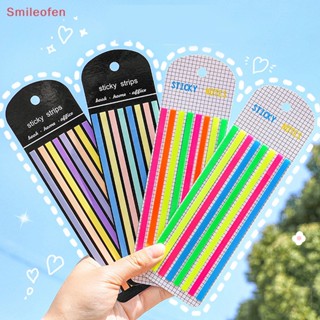 [Smileofen] สติกเกอร์ธงเรืองแสง สีโปร่งใส สําหรับติดตกแต่งสํานักงาน โรงเรียน 160 ชิ้น