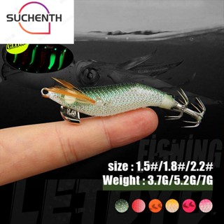 Suchenth เหยื่อตะขอไม้ รูปกุ้งจําลอง ขนาด 7.9 ซม. 5.2 กรัม