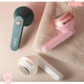 Lilac เครื่องกําจัดขุยไฟฟ้า คุณภาพสูง ทําความสะอาด USB ชาร์จได้ ขนปุย เม็ดตัด เสื้อกันหนาว เครื่องโกนหนวด ฝุ่น แปรงทําความสะอาดเสื้อผ้า