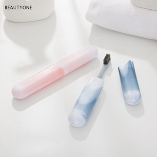 Topbeauty กล่องพลาสติก ป้องกันแปรงสีฟัน แบบพกพา ใช้ซ้ําได้ ป้องกันฝุ่น 3 ชิ้น