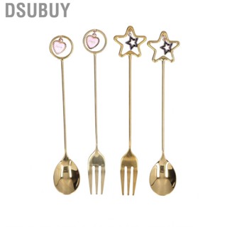 Dsubuy 4Pcs/set Innovative Star Pendant Coffee  Heart Shaped Dessertk US