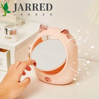 Jarred กระจกแต่งหน้า กล่องเก็บเครื่องประดับ รูปแมวนําโชคน่ารัก DIY สําหรับผู้หญิง