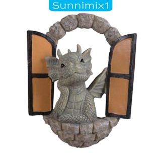 [Sunnimix1] รูปปั้นเรซิ่น รูปมังกร สไตล์โมเดิร์น สําหรับตกแต่งบ้าน โต๊ะ ห้องนอน ระเบียง