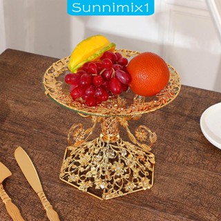 [Sunnimix1] ถาดวางผลไม้ คัพเค้ก ขนมหวาน ทรงกลม อเนกประสงค์ สําหรับบ้าน ห้องครัว ห้องนั่งเล่น