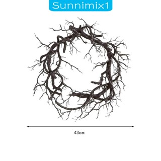 [Sunnimix1] พวงหรีดไฟฮาโลวีน สําหรับแขวนตกแต่งผนังบ้าน ห้องนั่งเล่น โรงแรม