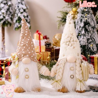 Lilac Rudolph Gnomes ตุ๊กตาคนแคระ ไร้หน้า มีไฟ LED สวยหรู สําหรับตกแต่งคริสต์มาส ของขวัญปี