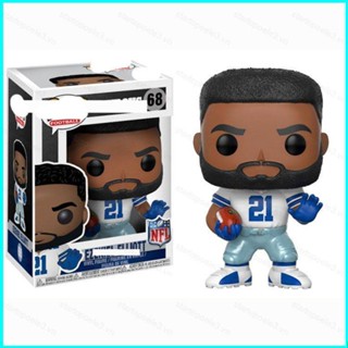 Star3 โมเดลฟิกเกอร์ FUNKO POP NFL Dallas Cowboys EZEKIEL ELLIOTT ของเล่น ของสะสม สําหรับเด็ก