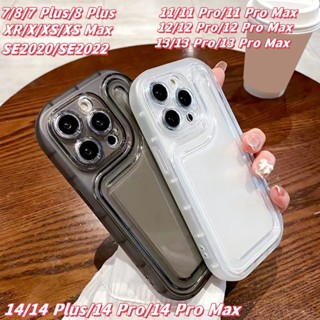 โปร่งใส ถุงลมนิรภัย เคสโทรศัพท์ Compatible for iPhone 11 13 14 12 Pro Max XR 7 8 SE Plus X XS Max SE 2020 2022 กันกระแทก