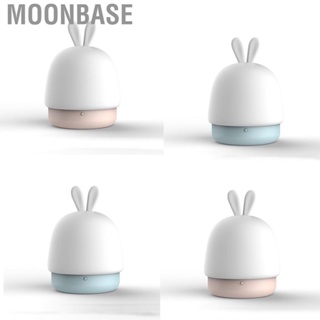 Moonbase Rabbit Night Lamp Cartoon  Multi Function Eye Protection Silicone Bedside Touch Light for Bedroom