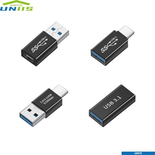 Uniis OTG อะแดปเตอร์เชื่อมต่อสายเคเบิลข้อมูลแล็ปท็อป ตัวผู้ เป็นตัวเมีย USB 3.1