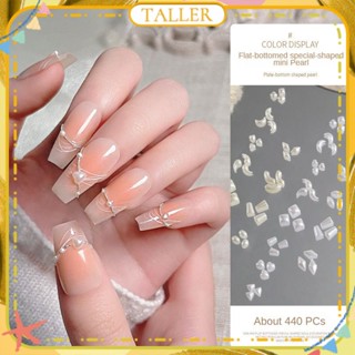 ✧Ready Stcok Nail Art 12 Grid Flat Shaped Irregular Pearl Jewelry Highlight Mini Water Drop Love Mix Drill อุปกรณ์ตกแต่งเล็บแต่งเล็บสำหรับร้านเล็บ TALLER