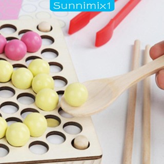 [Sunnimix1] เกมกระดานไม้ปริศนา ลูกปัดสีรุ้ง เสริมการเรียนรู้ สําหรับการเรียนการสอน การจับคู่การออกกําลังกาย