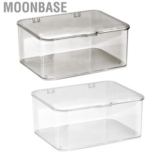 Moonbase Desk Storage Box  Large  Multi Functional Phone Case Plastic Wear Resistant with Lid for Bedroom Makeup