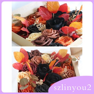 [szlinyou2] ชุดกล่องดอกไม้ประดิษฐ์ DIY สําหรับฮาโลวีน พวงหรีด เก้าอี้โต๊ะ