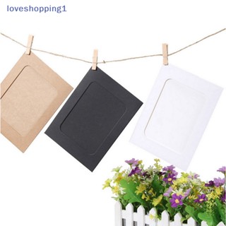 Loveshopping กรอบรูปกระดาษคราฟท์ 2 เมตร พร้อมคลิปหนีบ สําหรับแขวนตกแต่งผนังบ้าน DIY 10 ชิ้น