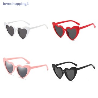 Loveshopping ใหม่ แว่นตากันแดด กรอบใหญ่ รูปหัวใจ เซ็กซี่ สไตล์เรโทร สําหรับผู้หญิง TH