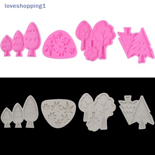 Loveshopping แม่พิมพ์ซิลิโคน รูปต้นไม้ สําหรับตกแต่งเค้กฟองดองท์ DIY TH