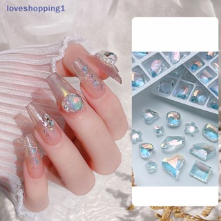 Loveshopping คริสตัลเรซิ่น พลอยเทียม รูปปลาดาว หัวใจ สําหรับตกแต่งเล็บเจล