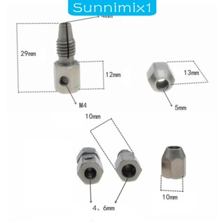 [Sunnimix1] ข้อต่อเพลามอเตอร์ สเตนเลส อเนกประสงค์ DIY สําหรับเรือบังคับตีนตะขาบ