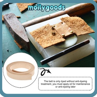 Moilyhd เข็มขัดหนังวัว น้ําหนักเบา ทนทาน แฮนด์เมด DIY สําหรับทํางานฝีมือ