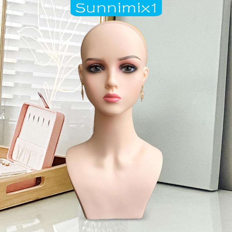 [Sunnimix1] หัวหุ่นผู้หญิง สําหรับทําเครื่องประดับ สร้อยคอ
