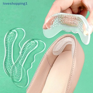 Loveshopping แผ่นซิลิโคนสติกเกอร์ ป้องกันส้นเท้า บรรเทาอาการปวด สําหรับผู้หญิง TH