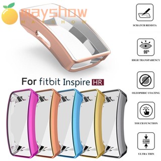 Mayshow สายนาฬิกาข้อมือ TPU กันกระแทก สําหรับ Fitbit Inspire &amp; HR