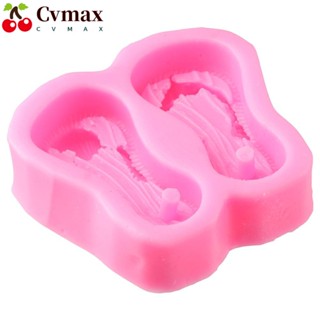 Cvmax แม่พิมพ์ซิลิโคน สีชมพู สําหรับทําสบู่ 9*8*2.5 ซม.