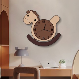 Shopkeepers selection# Simple table living room punch-free cartoon wall clock modern Wall 2023 new bedroom bedroom silent clock 8.25N