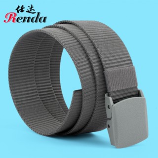 Spot# mens anti-allergy magnetic buckle tactics outdoor sports nylon belt student military training canvas decorative belt belt 8jj