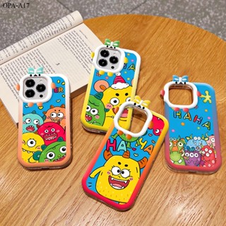 OPPO A15 A15S A16K A16E A17 A17K A3S A12E A74 A78 A95 A96 A77 A77S A74 A57 2022 4G 5G เคสออปโป้ Cartoon Monster เคส เคสโทรศัพท์ เคสมือถือ Protective Shell Full Back Cover Soft Cases Shockproof Casing