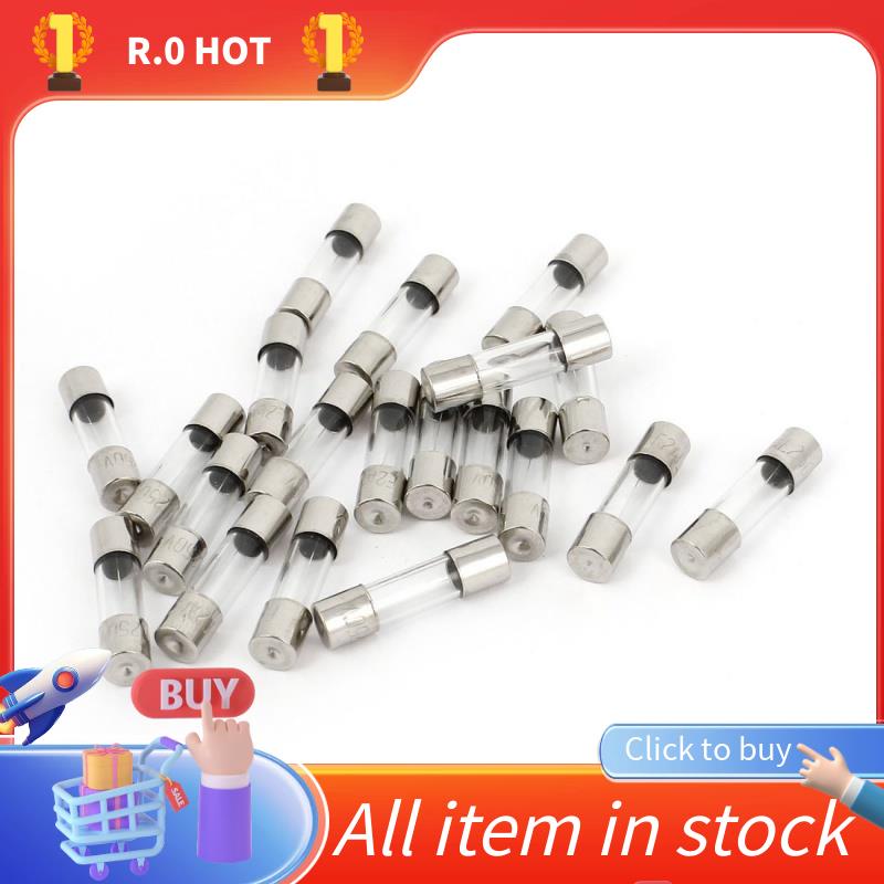 Hot-20 x 250 V 2A F2AL Quick F link ฟิวส์หลอดแก้ว 5 มม. x 20 มม.