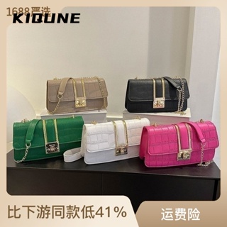 KIQUNE  กระเป๋าผู้หญิงสะพายข้าง กระเป๋าสะพาย ข้าง 2023 NEW   ทันสมัย High quality สบาย Korean Style L91T13Q9 37Z230910