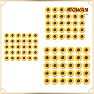 Rowans จี้เรซิ่น รูปดอกทานตะวัน ขนาดเล็ก 30 ชิ้น สําหรับทําเครื่องประดับ สร้อยคอ ต่างหู DIY