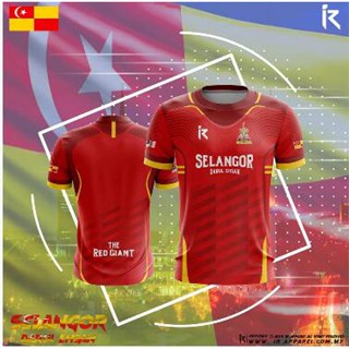 เสื้อยืด ผ้าฝ้าย 100% พิมพ์ลาย SELANGOR Baju Negeri