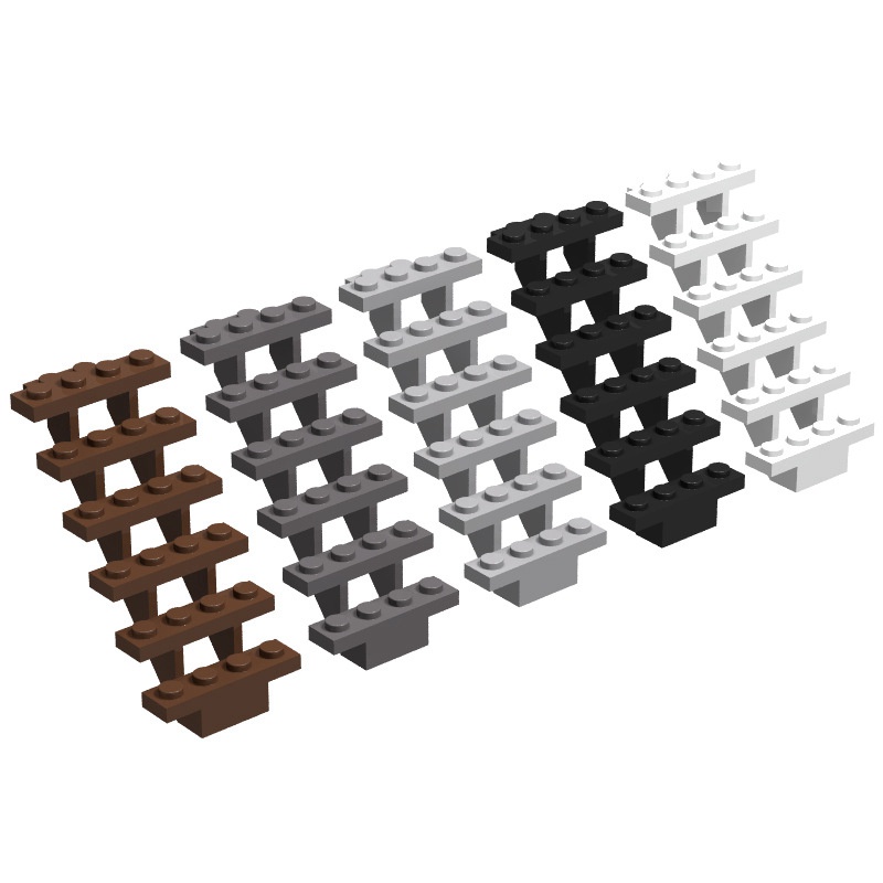 5 ชิ้น/เซ็ต Building Block 7X4X6 Specifications บันไดตัวอักษรคริสต์มาสสถาปัตยกรรมทิวทัศน์ใช้งานร่วมกับ DIY ฉาก DIY ของเล่นสําหรับเด็ก